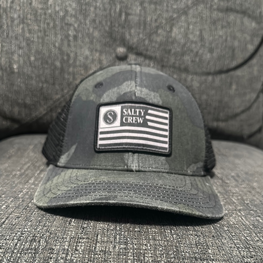 Salty Crew Camouflage Black Hat
